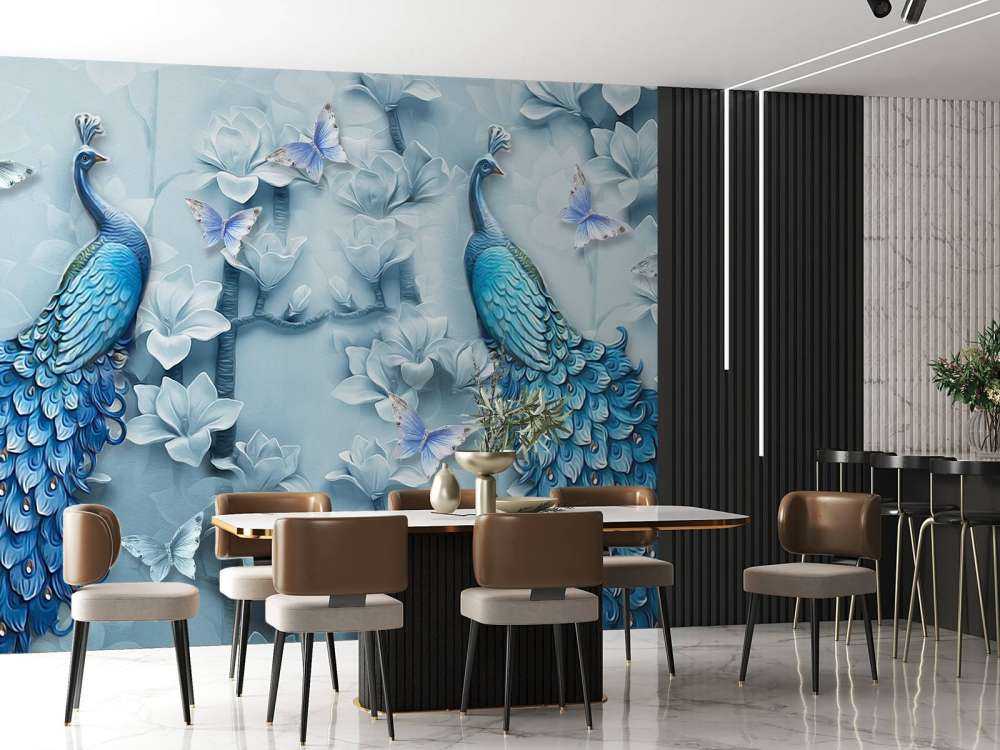 Påfugler og sommerfugler