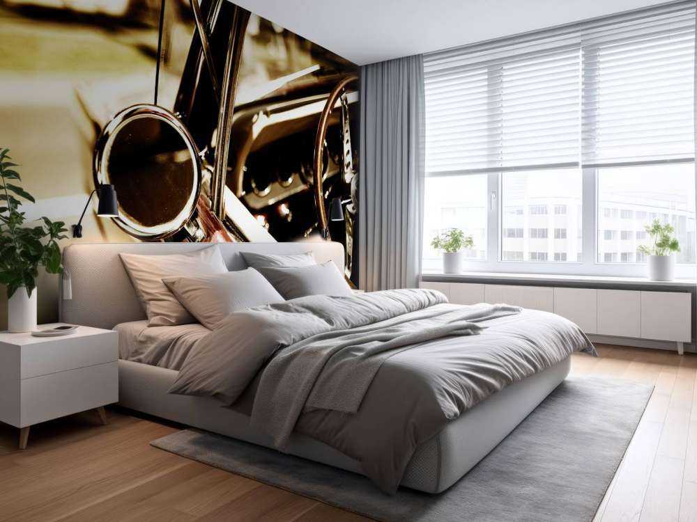 Nærbilde rød klassisk bil