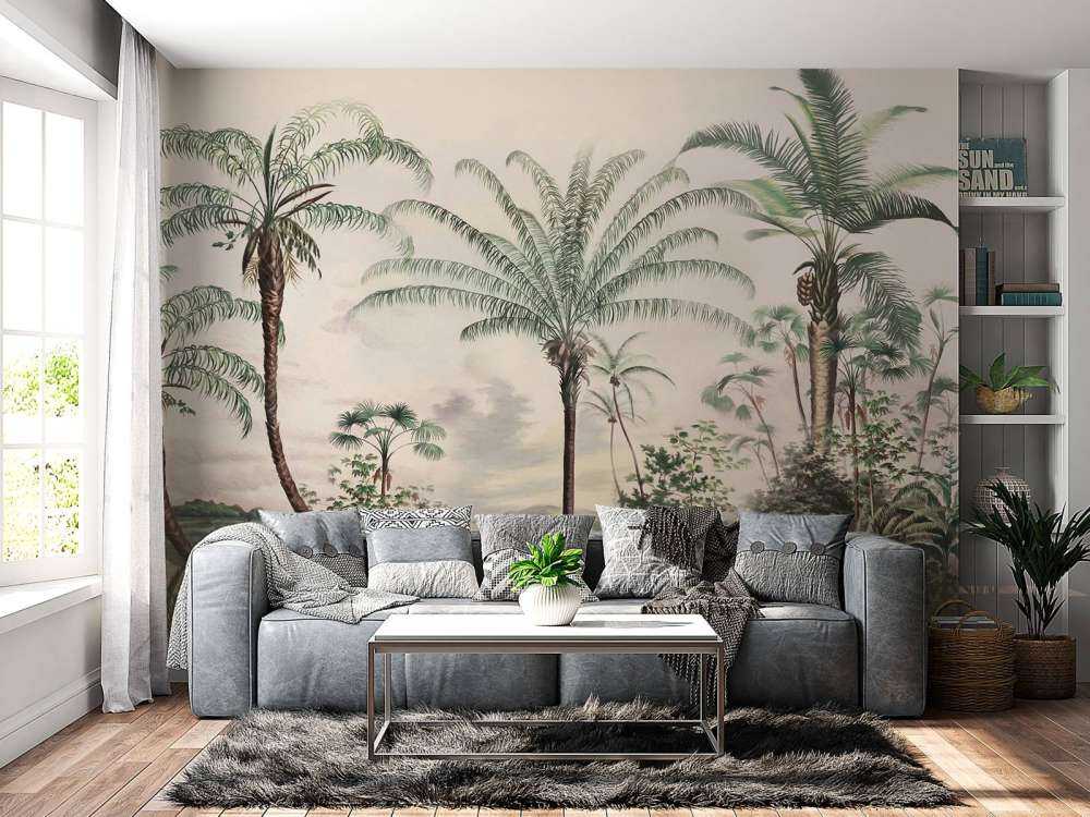 Romantiske tropiske mørkegrønn