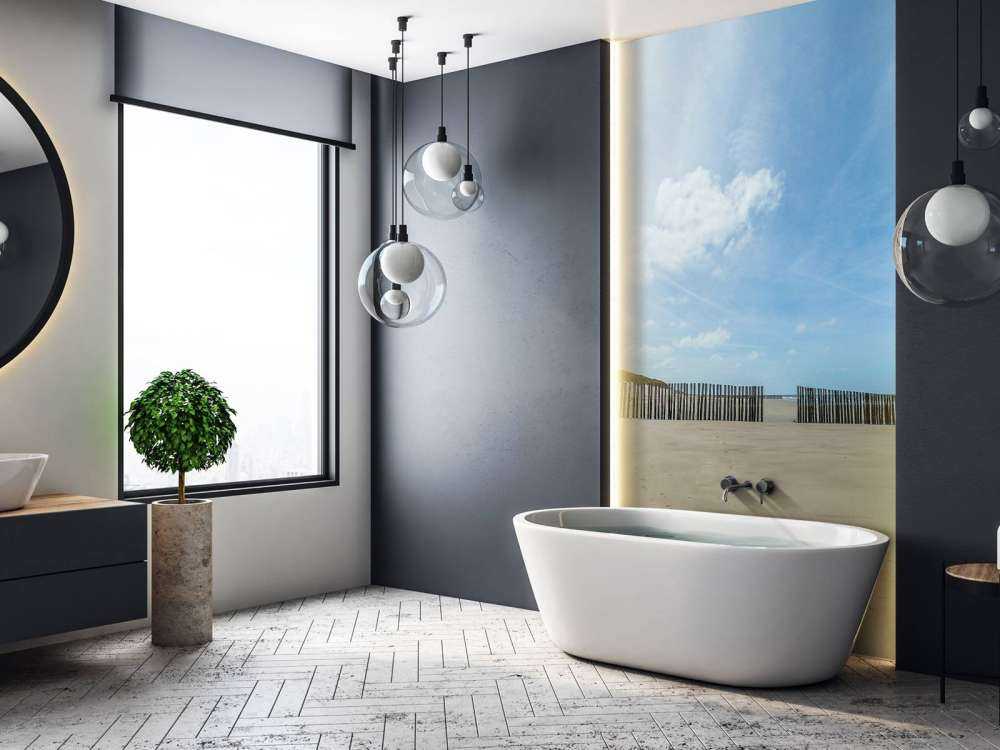 Bølgebrytere på stranden