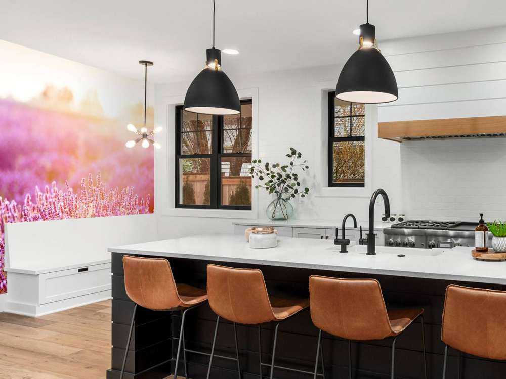 Nærbilde lavendelblomster