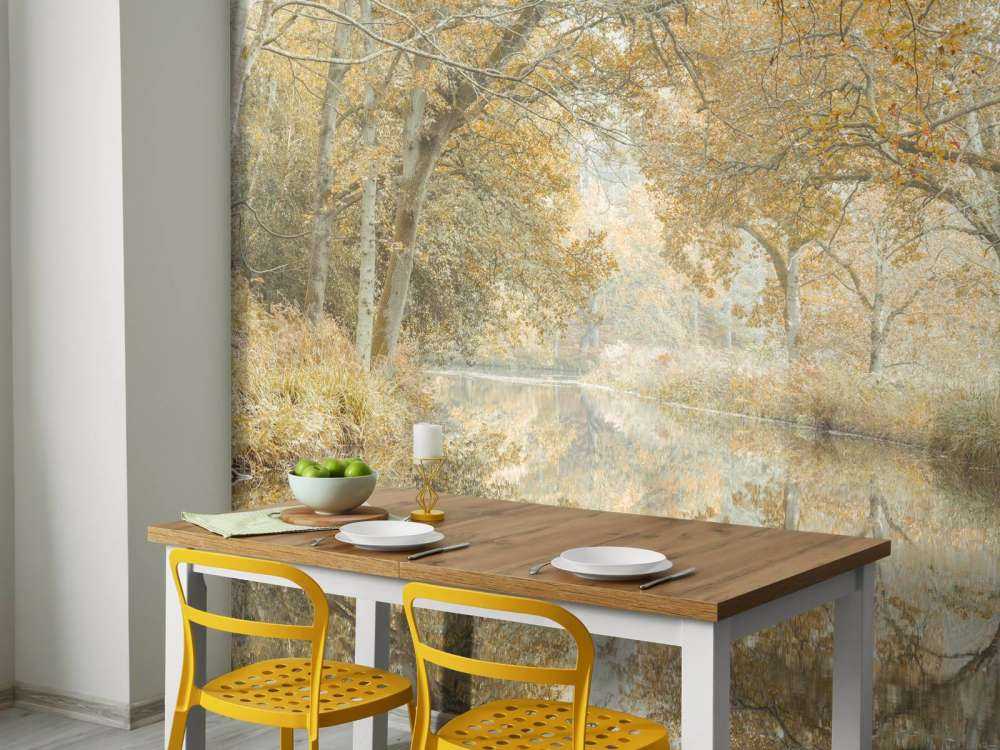 Kanal gjennom skogdekket