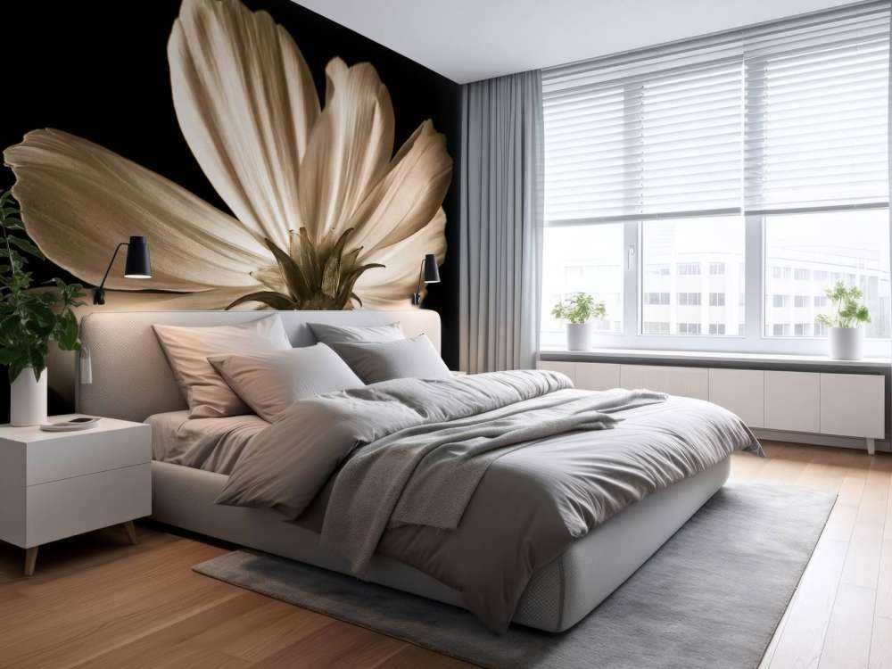 Kosmosblomst nedenfra