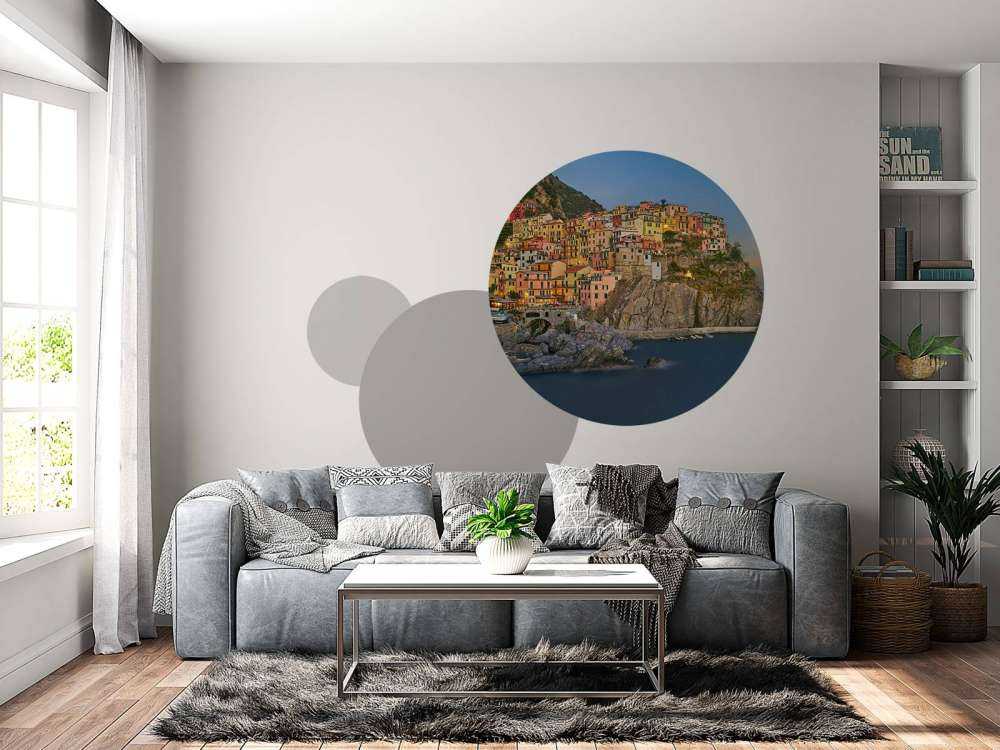 Fargede hus i Italia