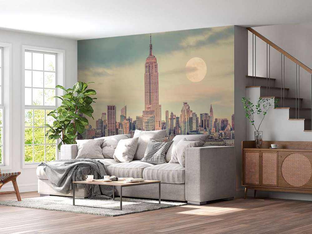 Empire State Building med Manhattan