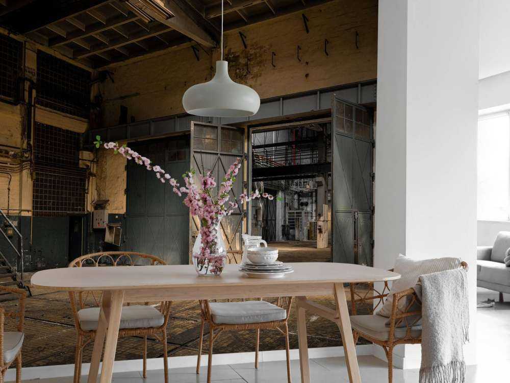 Forlatt gammel fabrikk