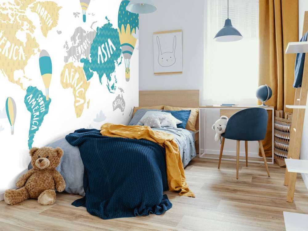 Verdenskart med ballonger