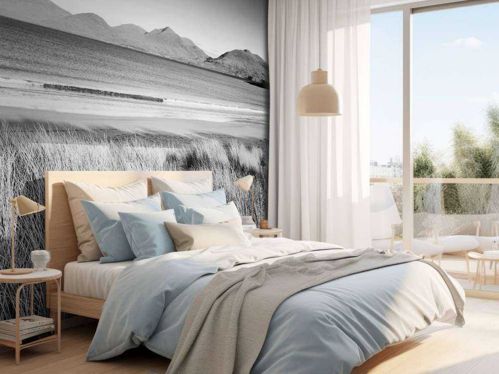 Marram gress, strand og fjell