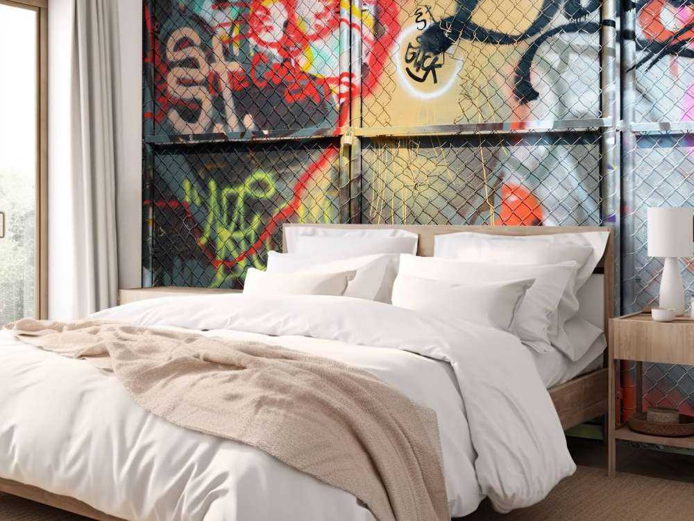 Graffiti på ståldører