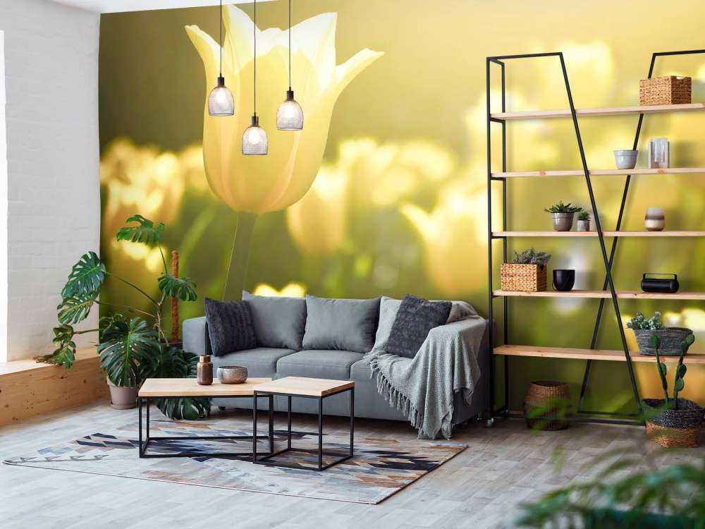 Lukk opp gul tulipann