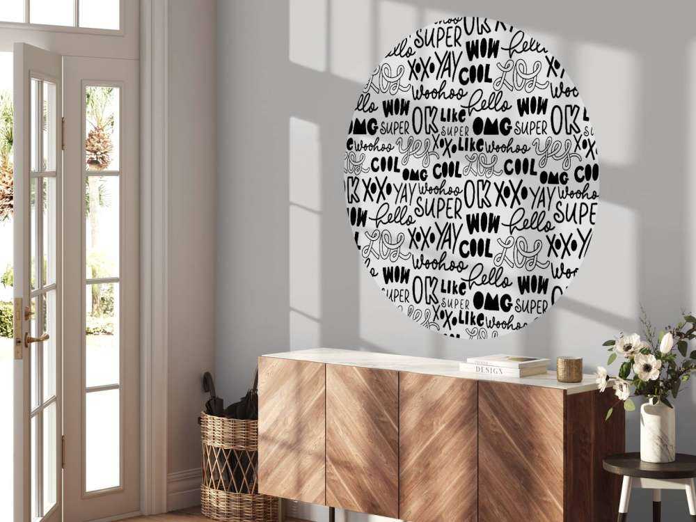 Doodles svart og hvitt