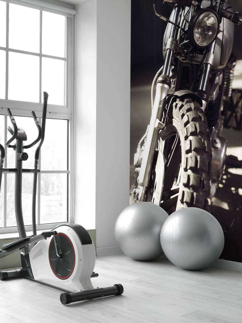 Set forfra av motorsykkel