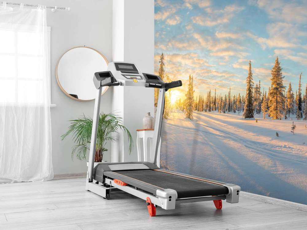 Snølandskapp ved solnedgang