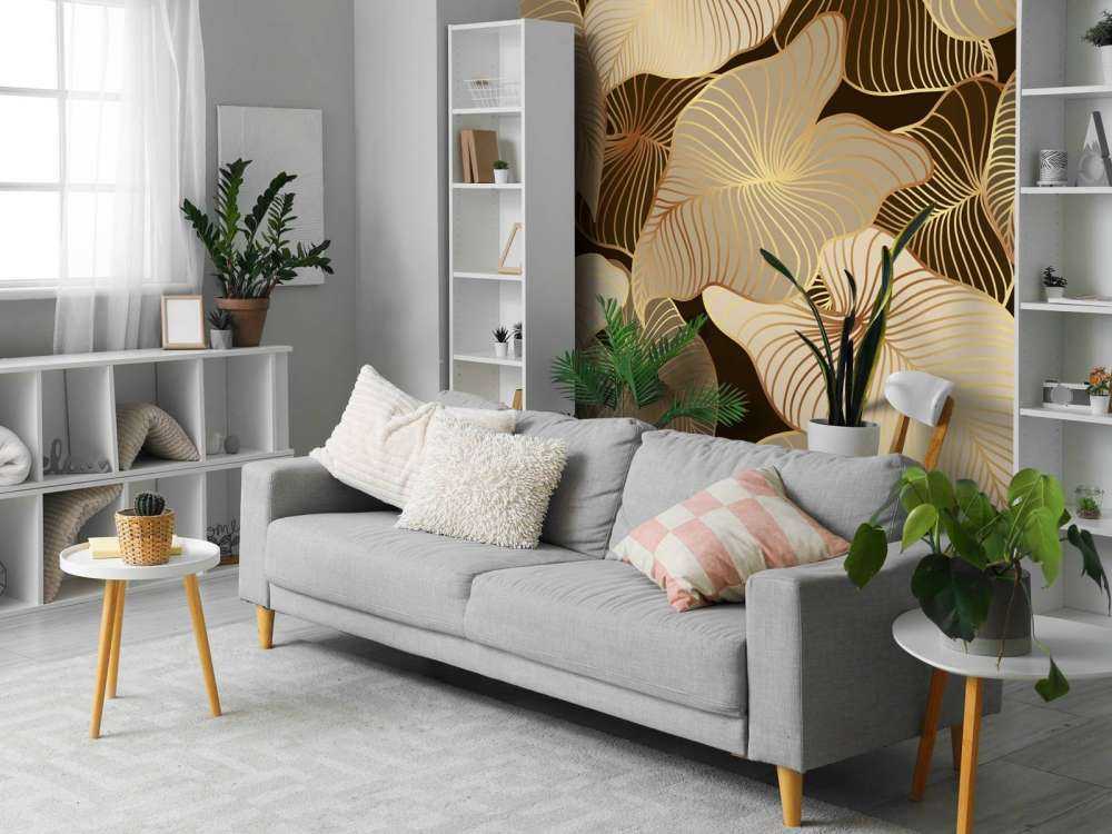 Brune tropiske blader