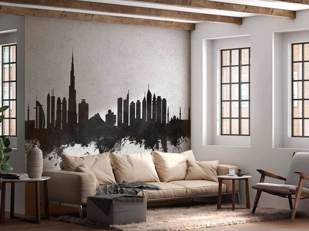 Akvarell silhuett, Dubai