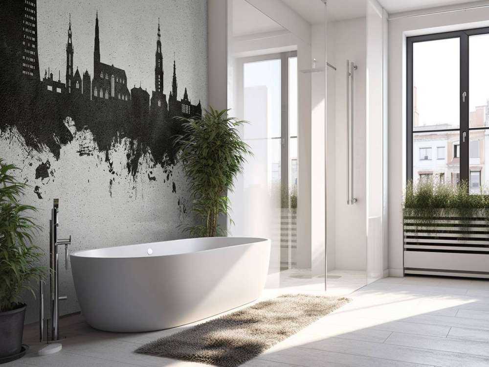 Akvarell silhuett, Groningen