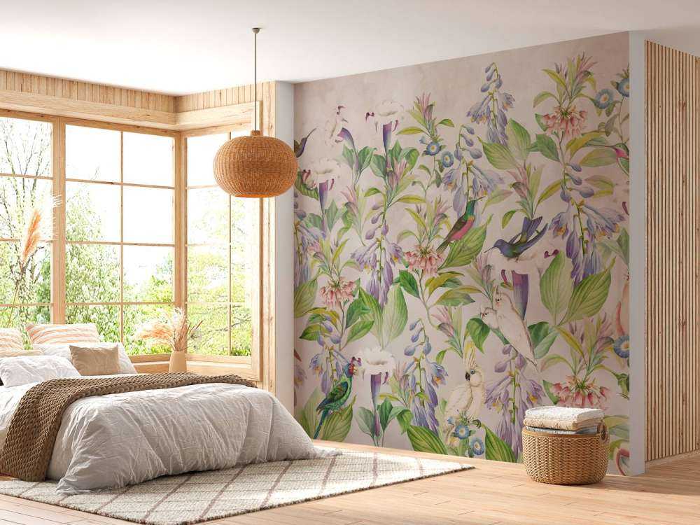 Eterisk Fuglesang Blomstrer - Pastellparadis