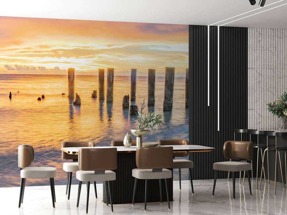 Lugnt hav i soluppgång