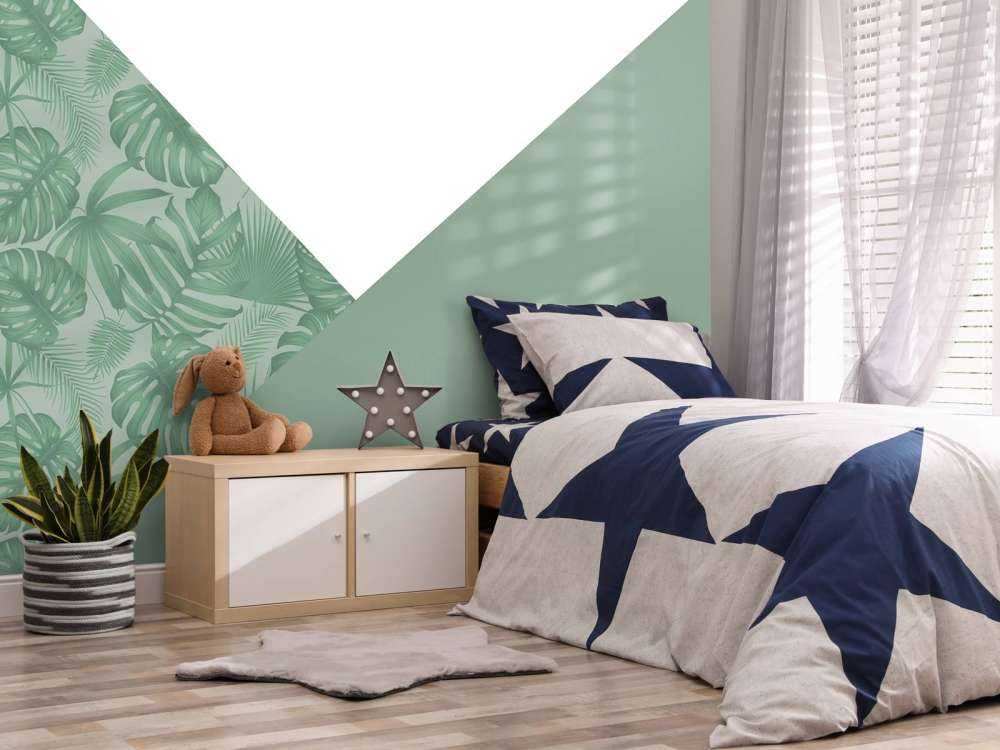 Trianglar med djungelmönster