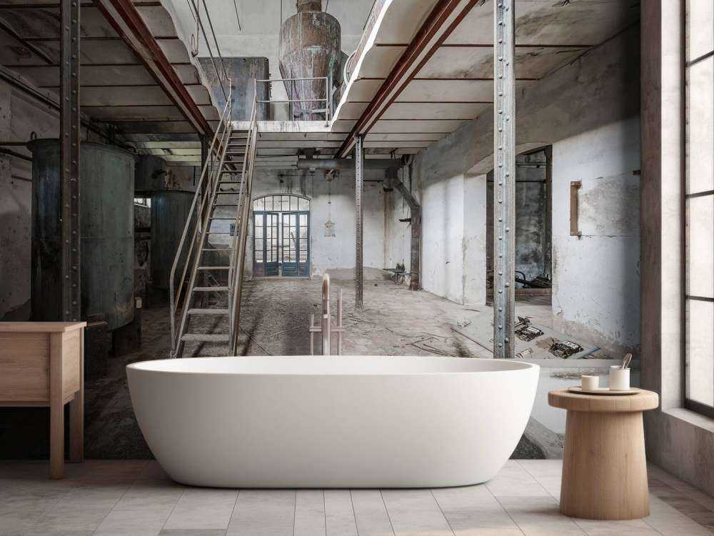 Övergiven gammal fabrik