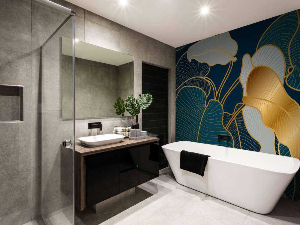 Lyxig guld Art Deco