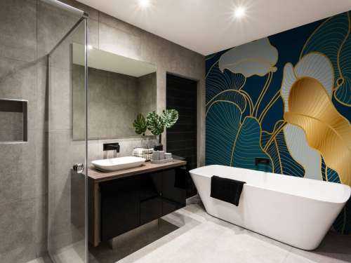 Lyxig guld Art Deco