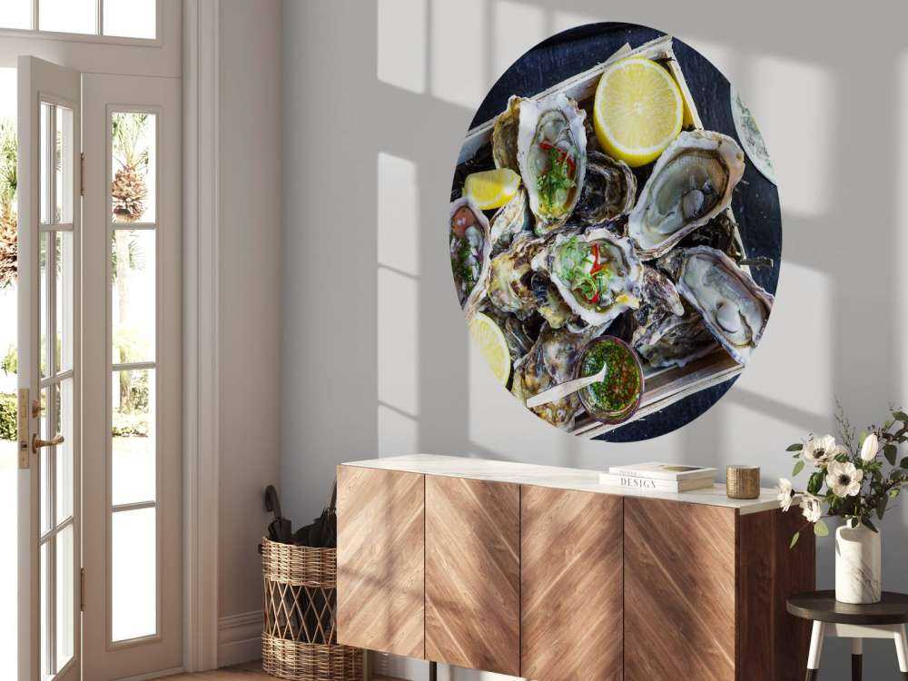 Skål full av ostron