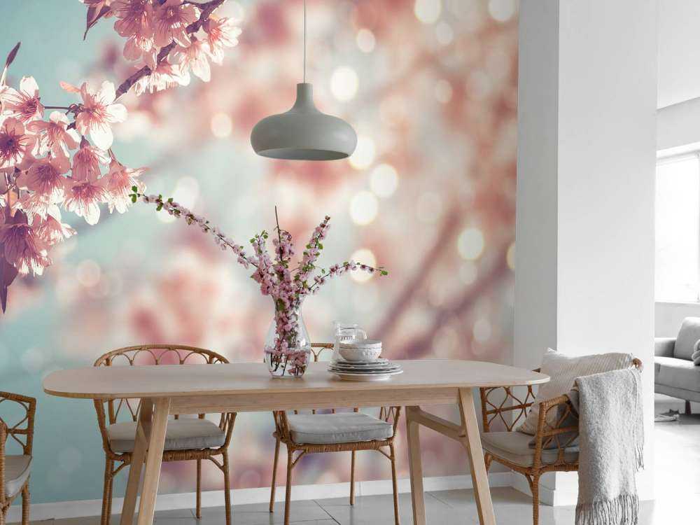 Närbildblomningfilial