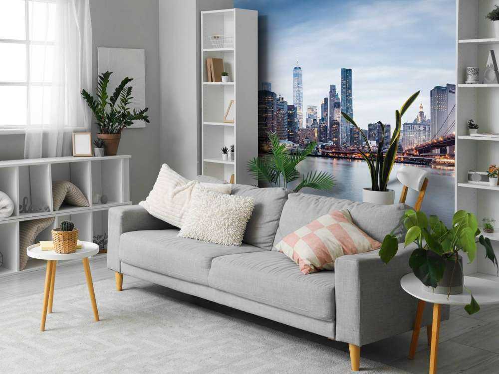 New York stad solnedgång