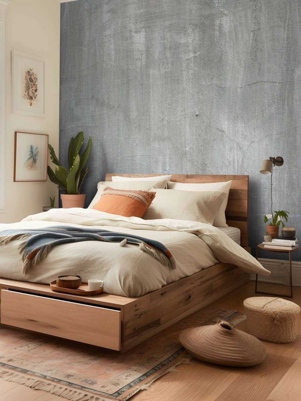 Gammal grå betongvägg