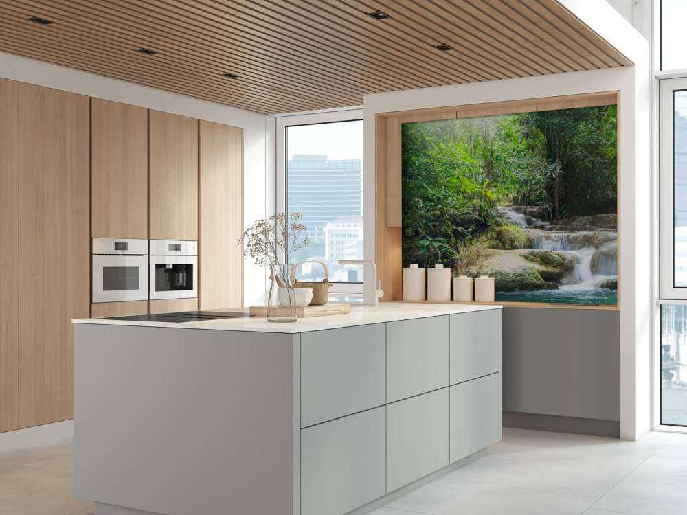 Erawan vattenfall i Thailand