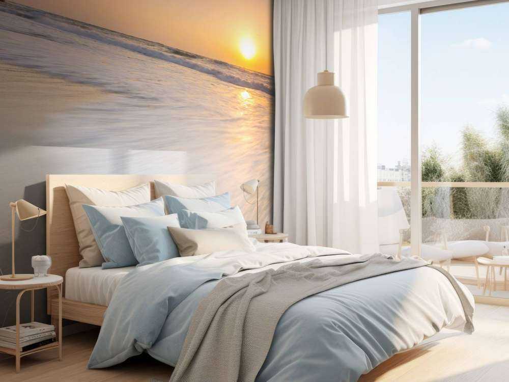 Solnedgång på stranden