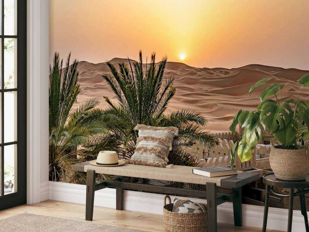 Abu Dhabi i solnedgången