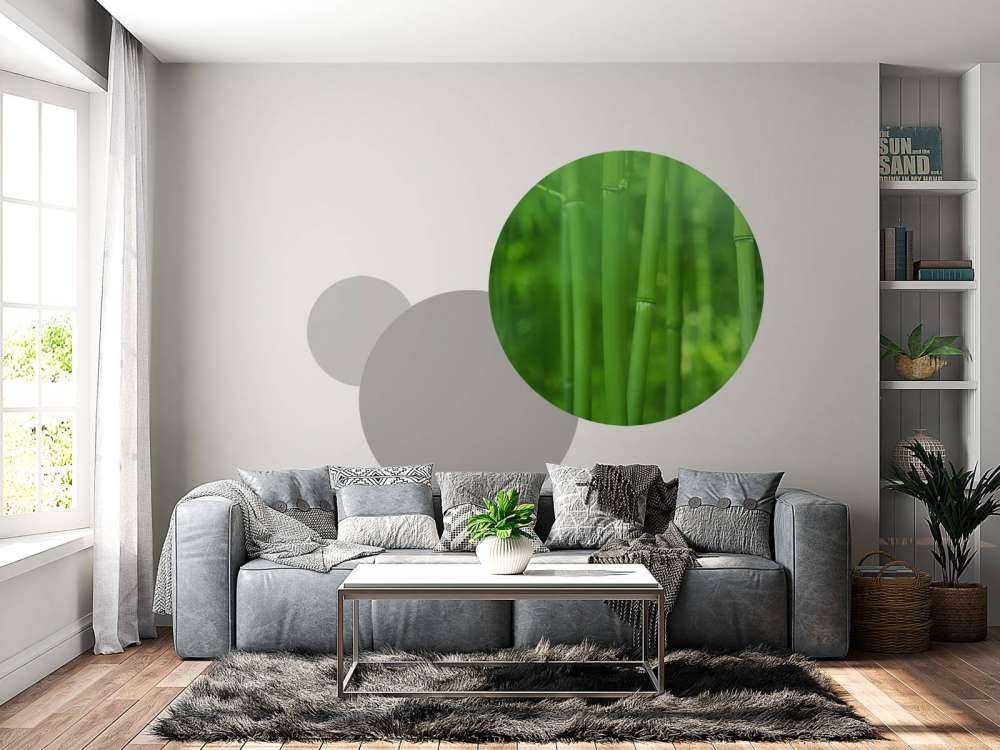 Bambu och blad