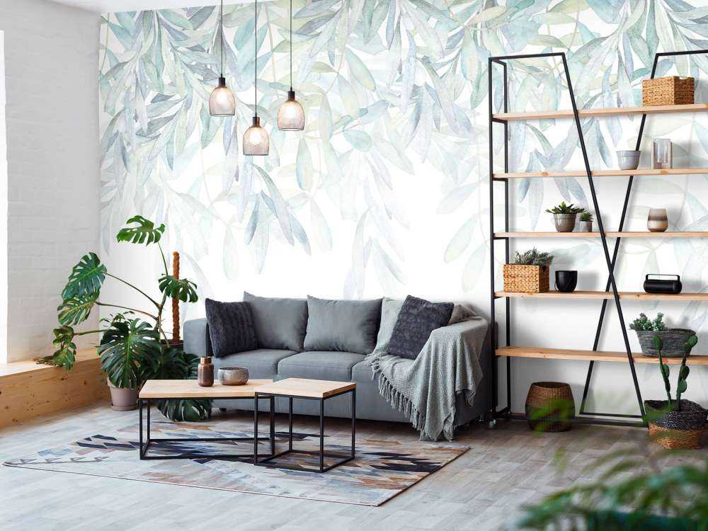 Pastellfärgade akvarellblad