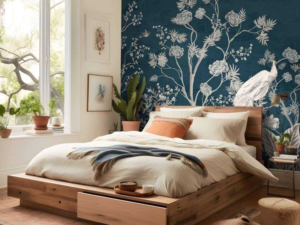 Påfågelprakt i Nattens Trädgård