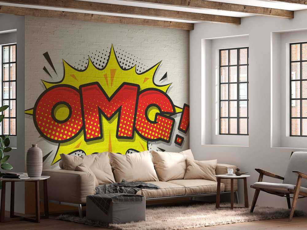 Farget graffiti på vegg