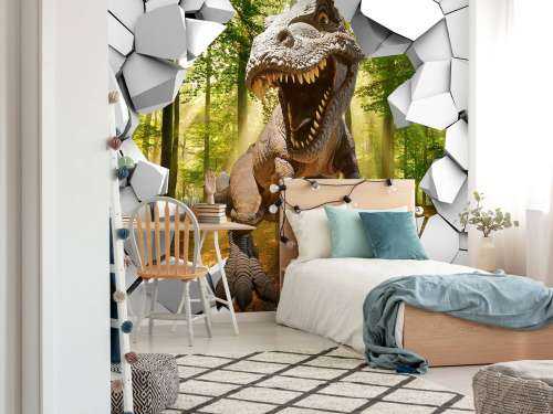 Dino i en vegg