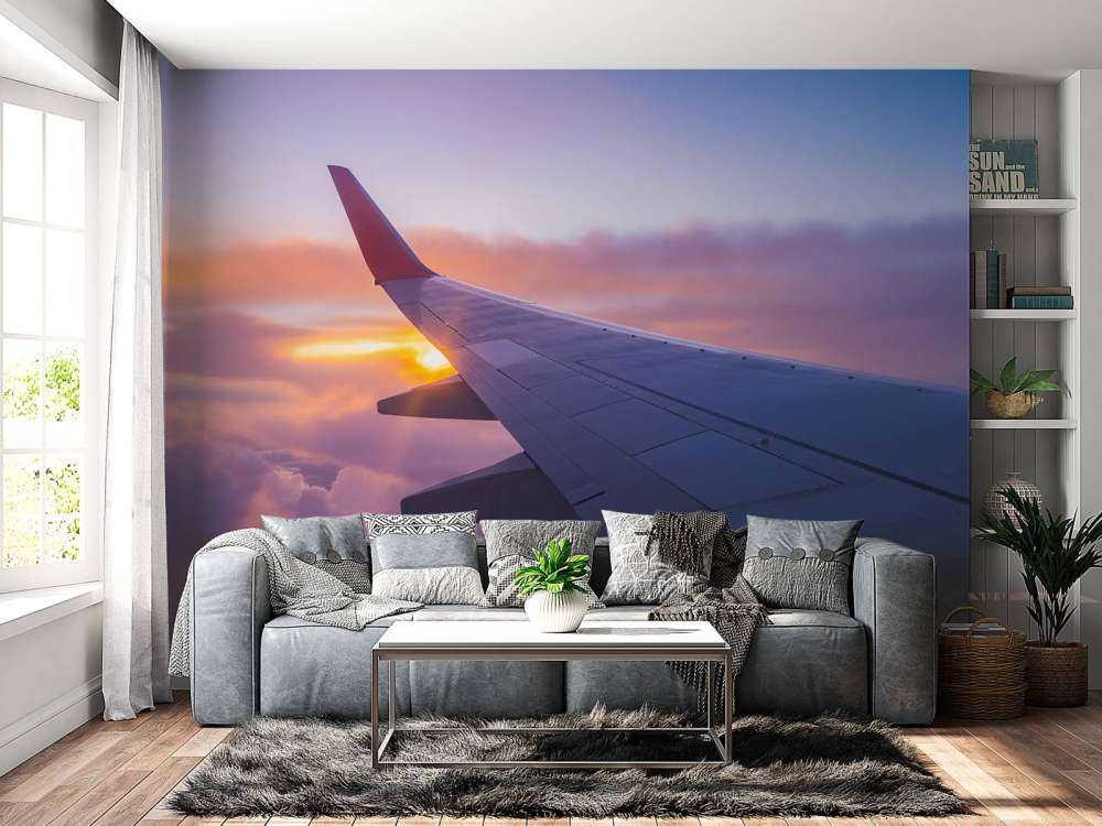 Flygende vinge i skyene