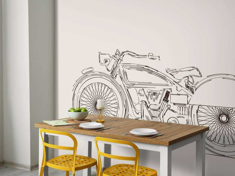 Signert vintage motor