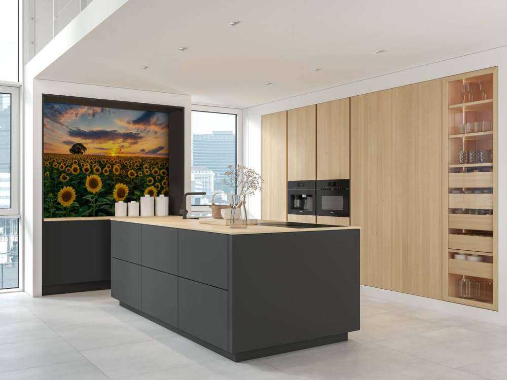 Åker full av solsikker