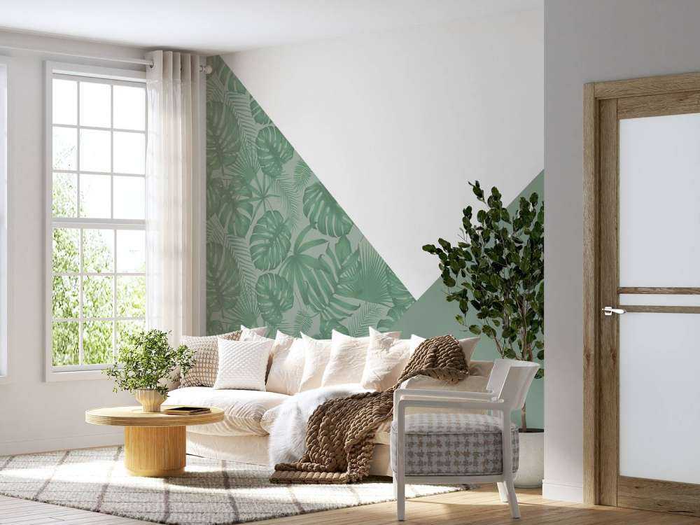 Trekanter med jungelmønster