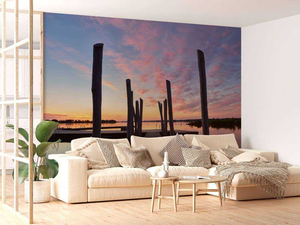 Soloppgang ved svømmehavnen