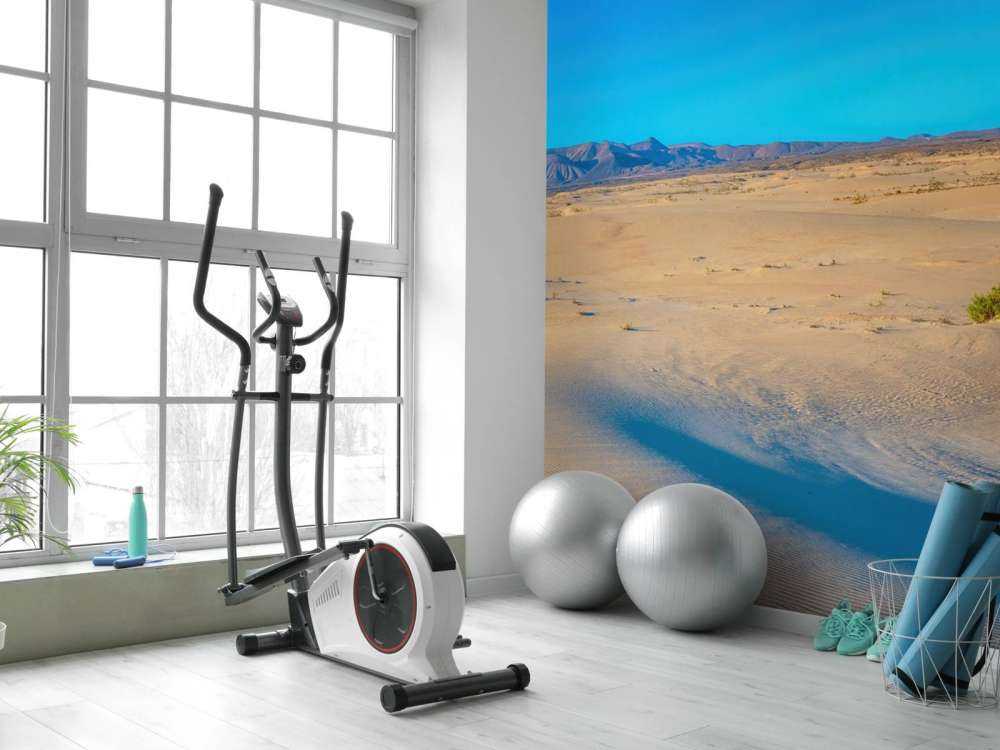 Soloppgang ved sanddyner