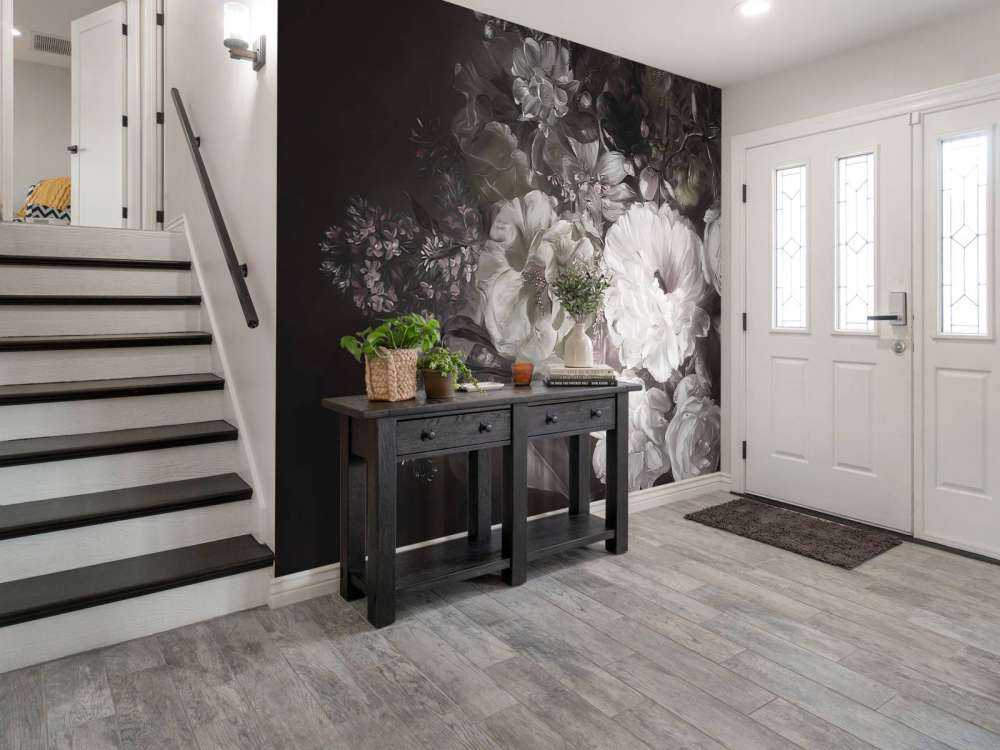 Bukett med lilla grønn