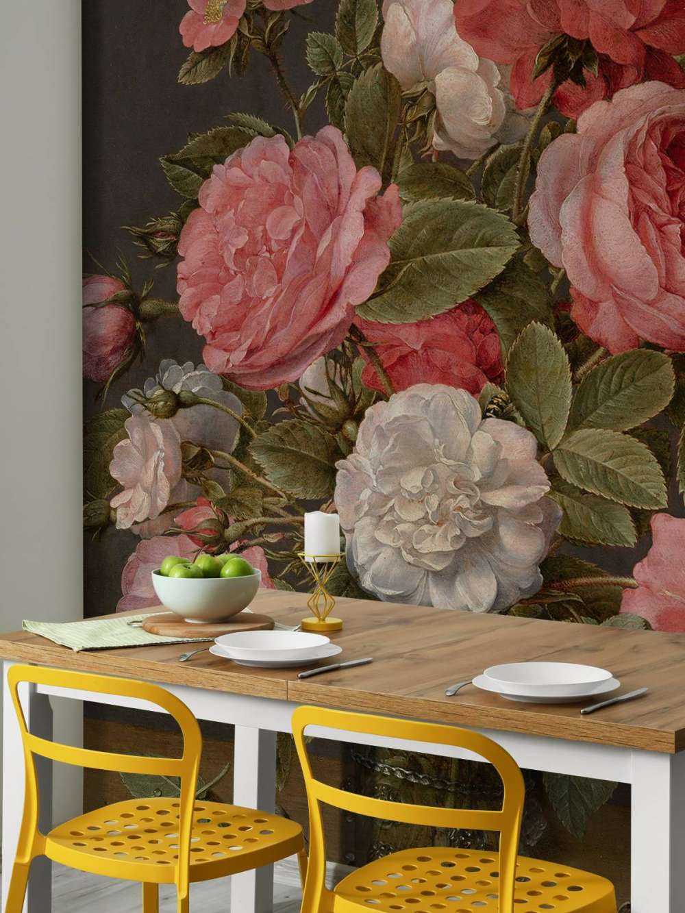 Roser i en glassvase