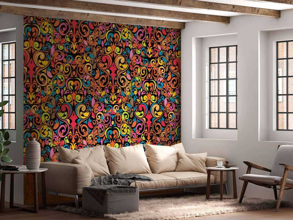 Abstrakte fargede figurer