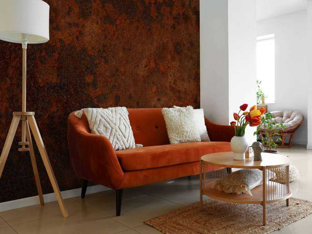 Structuur roestbruin