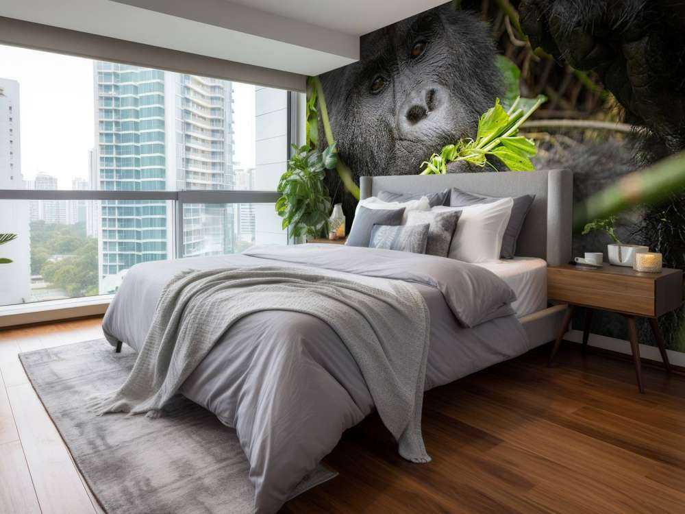 Gorilla mellom grenene