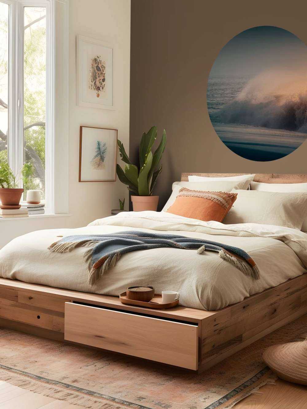 Brytende bølger på stranden